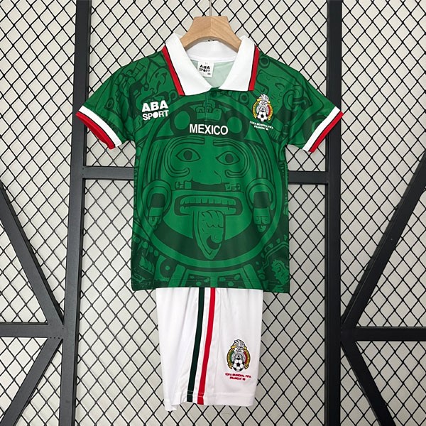 Camiseta México 1ª Retro Niño 1998